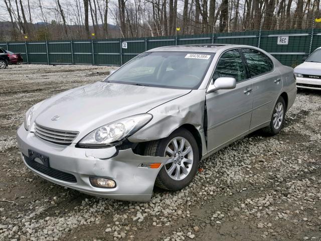 JTHBA30G045013231 - 2004 LEXUS ES 330 SILVER photo 2