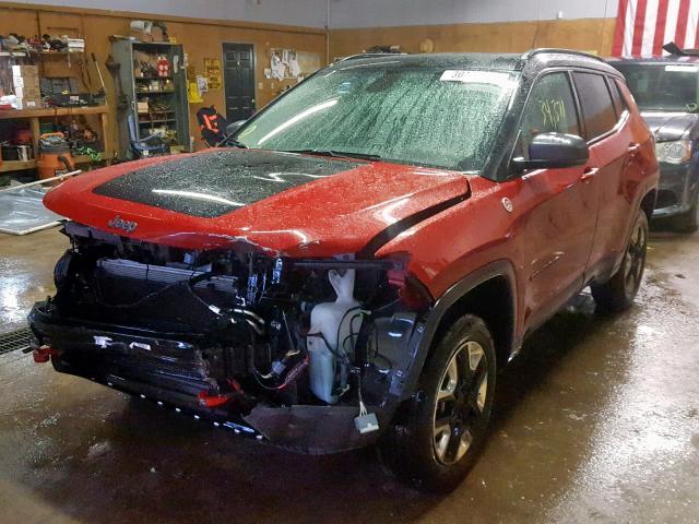 3C4NJDDB0HT657773 - 2017 JEEP COMPASS TR RED photo 2