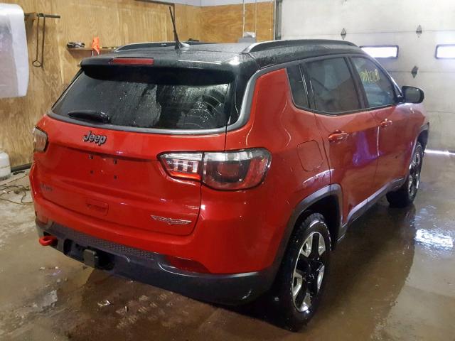 3C4NJDDB0HT657773 - 2017 JEEP COMPASS TR RED photo 4