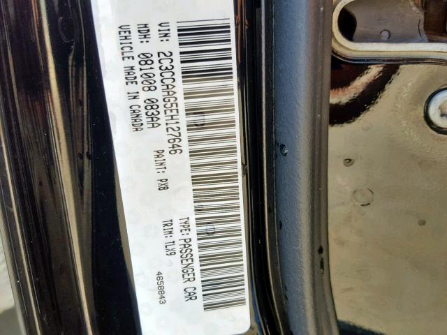 2C3CCAAG5EH127646 - 2014 CHRYSLER 300 BLACK photo 10