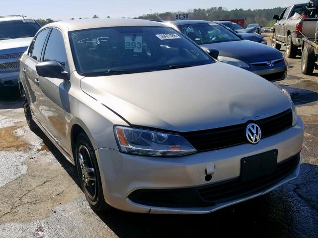 3VW2K7AJ8CM463179 - 2012 VOLKSWAGEN JETTA BASE GRAY photo 1