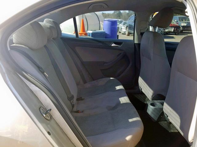 3VW2K7AJ8CM463179 - 2012 VOLKSWAGEN JETTA BASE GRAY photo 6
