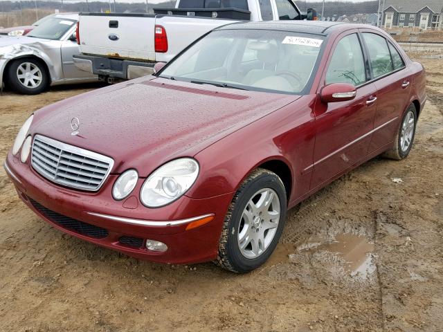 WDBUF26J55A636862 - 2005 MERCEDES-BENZ E 320 CDI MAROON photo 2