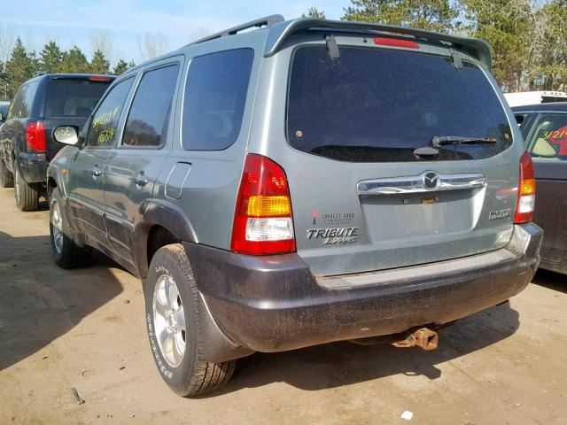 4F2YZ94173KM12635 - 2003 MAZDA TRIBUTE LX GREEN photo 3