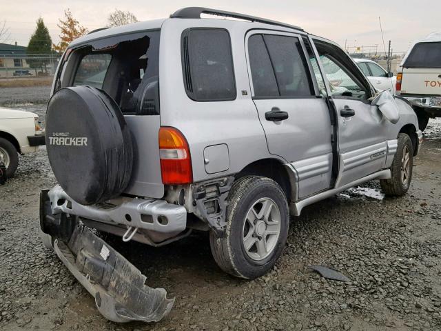 2CNBJE34436925542 - 2003 CHEVROLET TRACKER LT SILVER photo 4