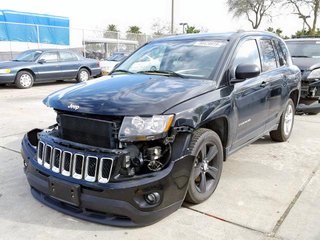 1C4NJCBA7HD146751 - 2017 JEEP COMPASS SP BLACK photo 2