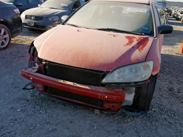 1HGEM22165L064692 - 2005 HONDA CIVIC DX V RED photo 9