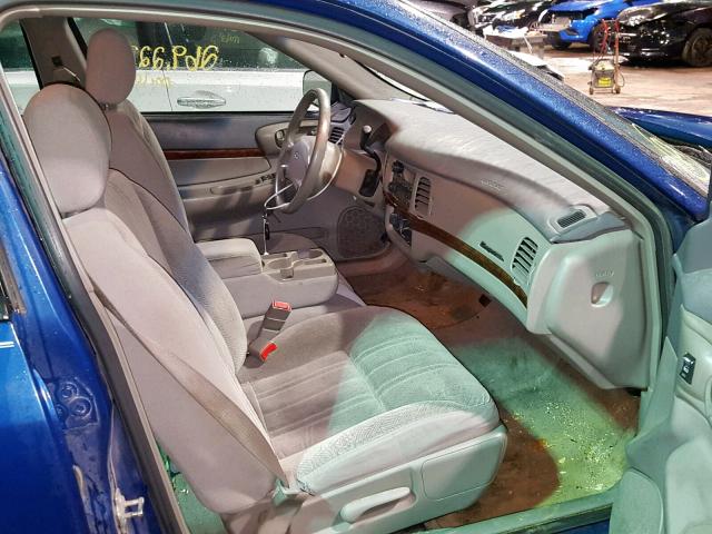 2G1WF52E549439701 - 2004 CHEVROLET IMPALA BROWN photo 5