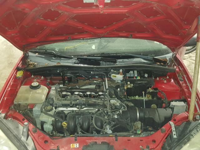 1FAFP34N36W150886 - 2006 FORD FOCUS ZX4 RED photo 7