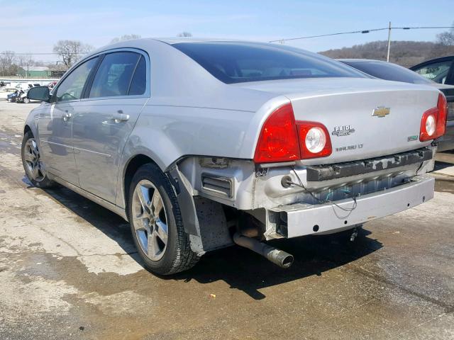 1G1ZC5E0XAF188876 - 2010 CHEVROLET MALIBU 1LT ვერცხლისფერი ფოტო 3