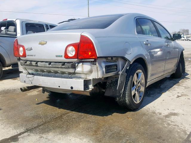 1G1ZC5E0XAF188876 - 2010 CHEVROLET MALIBU 1LT ვერცხლისფერი ფოტო 4