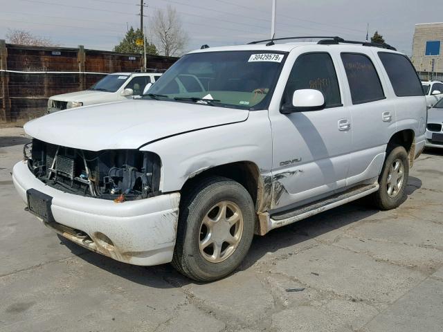 1GKEK63U54J313972 - 2004 GMC YUKON DENA WHITE photo 2