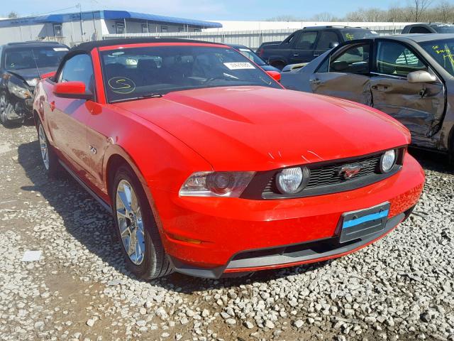 1ZVBP8FF6B5124579 - 2011 FORD MUSTANG GT RED photo 1