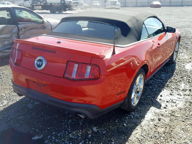 1ZVBP8FF6B5124579 - 2011 FORD MUSTANG GT RED photo 4