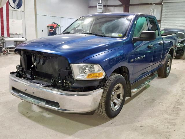 1D7RV1GT5BS640796 - 2011 DODGE RAM 1500 BLUE photo 2