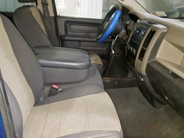 1D7RV1GT5BS640796 - 2011 DODGE RAM 1500 BLUE photo 5