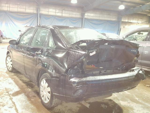 1FAFP34N56W148086 - 2006 FORD FOCUS ZX4 BLACK photo 3