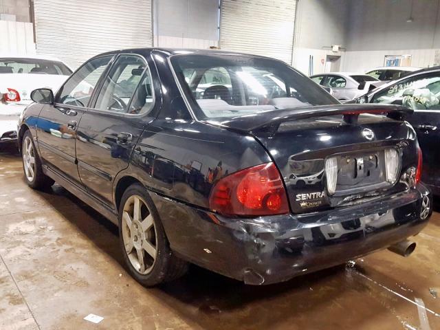 3N1AB51D26L556676 - 2006 NISSAN SENTRA SE- BLACK photo 3