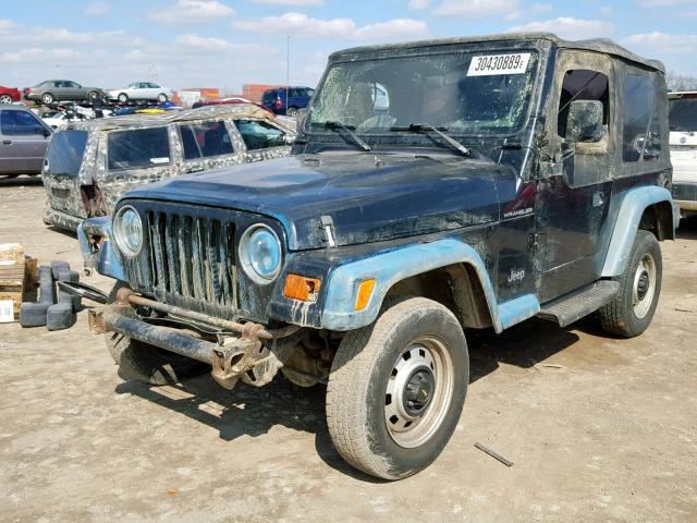 1J4FY29P1XP439024 - 1999 JEEP WRANGLER / BLACK photo 2