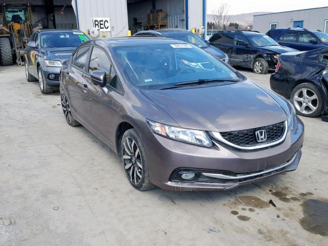 19XFB2F97FE216126 - 2015 HONDA CIVIC EXL GRAY photo 1