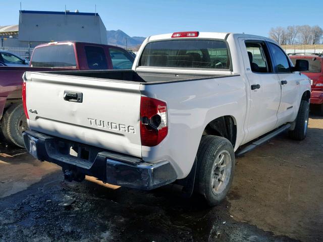 5TFDW5F10EX357612 - 2014 TOYOTA TUNDRA CRE WHITE photo 4