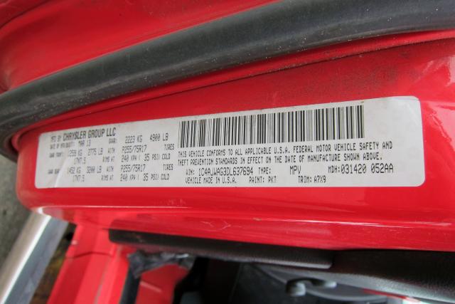 1C4AJWAG3DL637694 - 2013 JEEP WRANGLER S RED photo 10