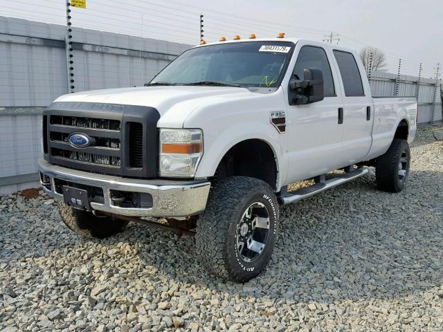 1FTWW31R88EB89728 - 2008 FORD F350 SRW S WHITE photo 2