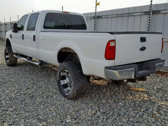 1FTWW31R88EB89728 - 2008 FORD F350 SRW S WHITE photo 3