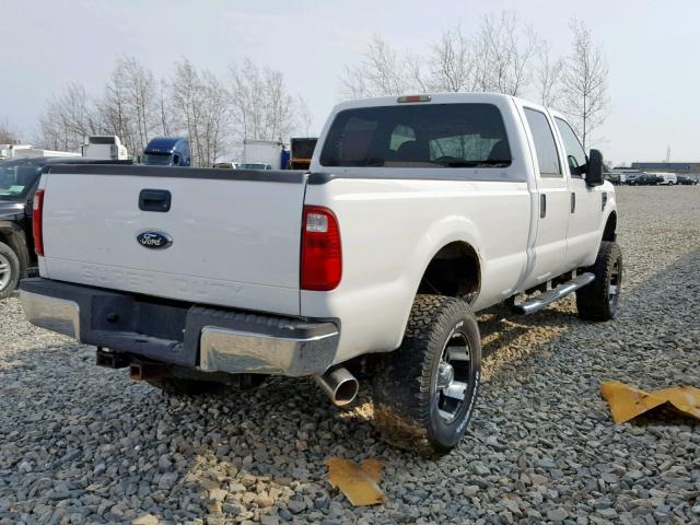 1FTWW31R88EB89728 - 2008 FORD F350 SRW S WHITE photo 4