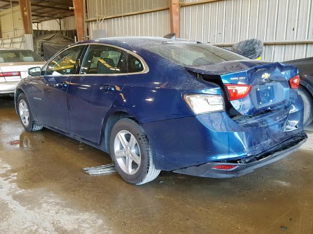 1G1ZB5ST7KF105276 - 2019 CHEVROLET MALIBU LS BLUE photo 3