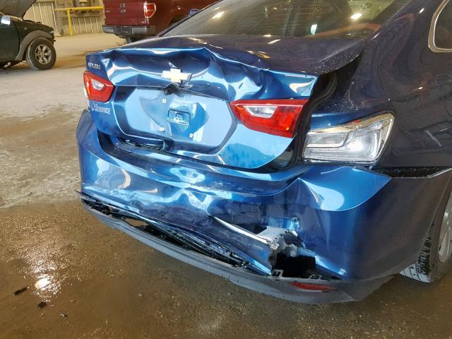 1G1ZB5ST7KF105276 - 2019 CHEVROLET MALIBU LS BLUE photo 9