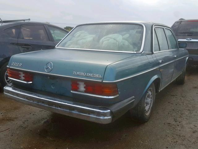 WDBAB33C6FA222923 - 1985 MERCEDES-BENZ 300 DT BLUE photo 4