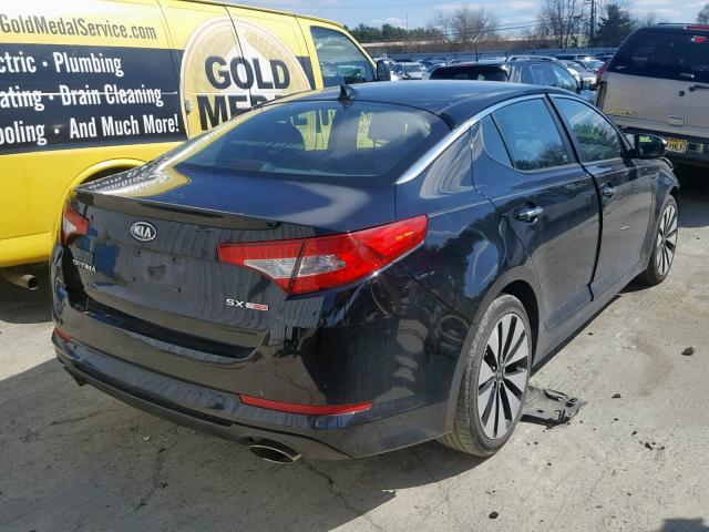 KNAGR4A60B5144097 - 2011 KIA OPTIMA SX BLACK photo 4