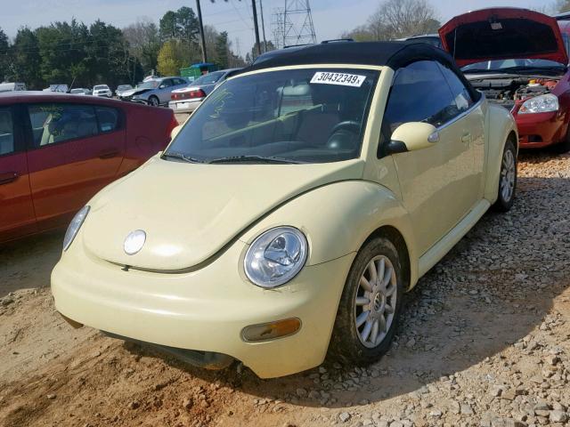 3VWCM31YX5M309502 - 2005 VOLKSWAGEN NEW BEETLE Сары фото 2
