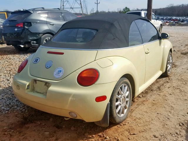 3VWCM31YX5M309502 - 2005 VOLKSWAGEN NEW BEETLE Сары фото 4