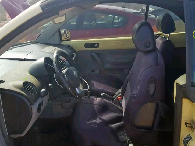 3VWCM31YX5M309502 - 2005 VOLKSWAGEN NEW BEETLE Сары фото 5