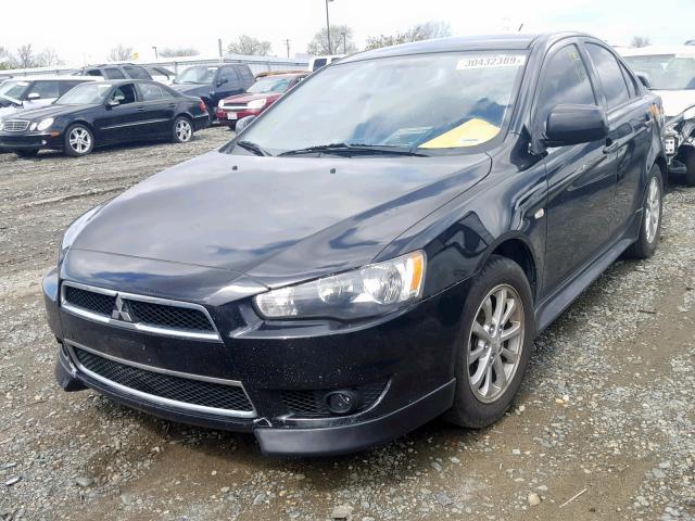 JA32V2FW2CU032042 - 2012 MITSUBISHI LANCER SE BLACK photo 2