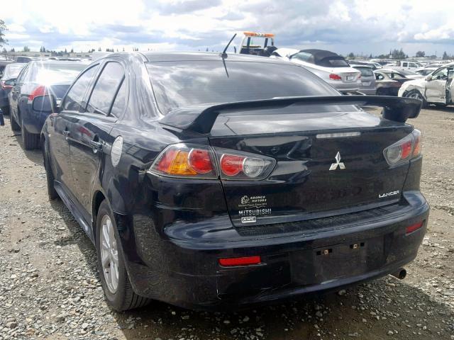 JA32V2FW2CU032042 - 2012 MITSUBISHI LANCER SE BLACK photo 3