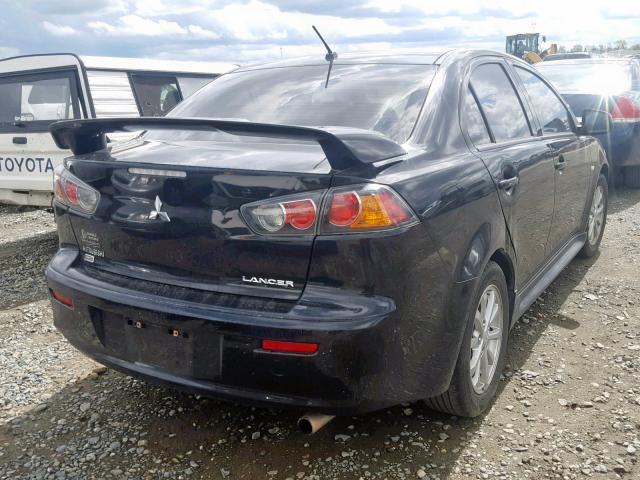 JA32V2FW2CU032042 - 2012 MITSUBISHI LANCER SE BLACK photo 4