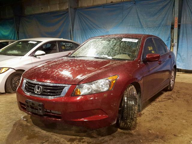 1HGCP2F4XAA050383 - 2010 HONDA ACCORD LXP MAROON photo 2