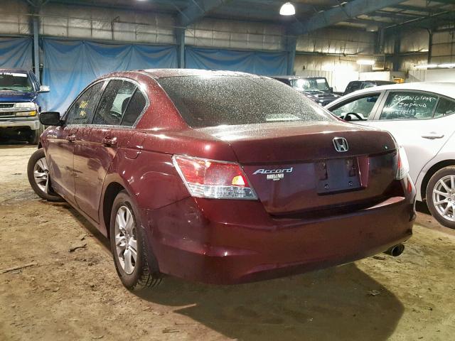 1HGCP2F4XAA050383 - 2010 HONDA ACCORD LXP MAROON photo 3