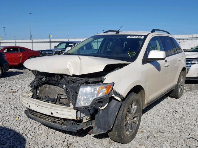 2FMDK38C38BA42518 - 2008 FORD EDGE SEL WHITE photo 2