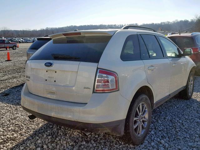 2FMDK38C38BA42518 - 2008 FORD EDGE SEL WHITE photo 4