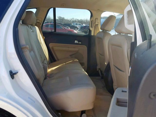 2FMDK38C38BA42518 - 2008 FORD EDGE SEL WHITE photo 6