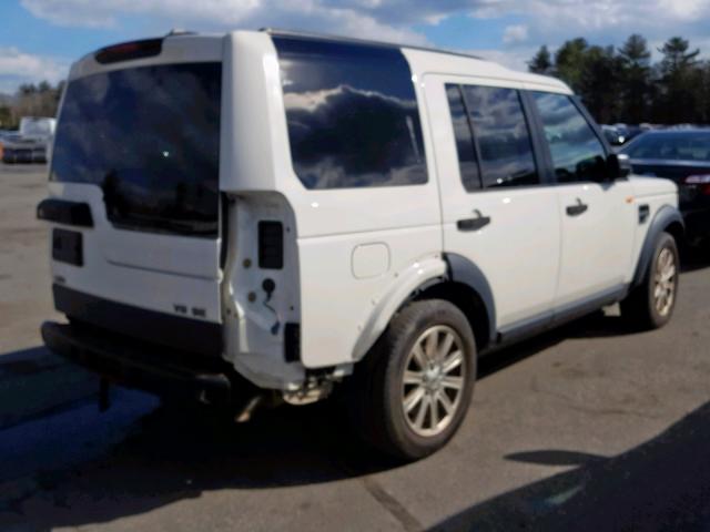 SALAE25408A493254 - 2008 LAND ROVER LR3 SE WHITE photo 4