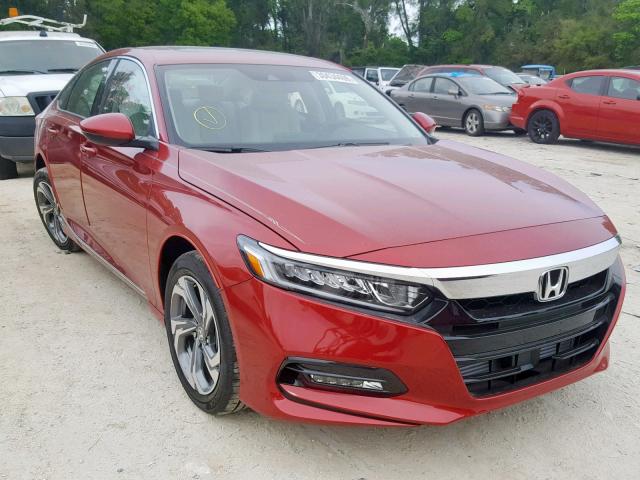 1HGCV1F55KA044971 - 2019 HONDA ACCORD EXL RED photo 1