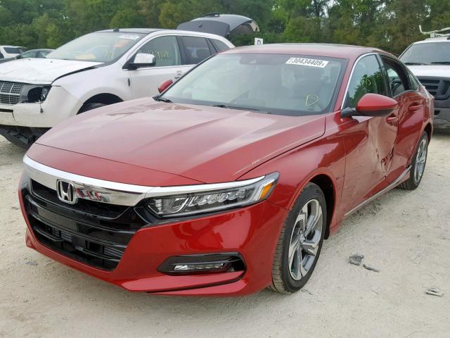 1HGCV1F55KA044971 - 2019 HONDA ACCORD EXL RED photo 2