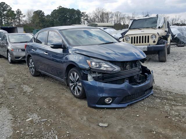 3N1AB7AP5HY275600 - 2017 NISSAN SENTRA BLUE photo 1