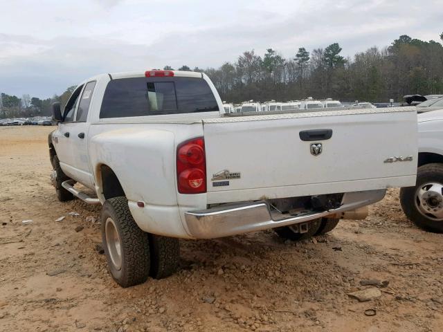 3D7MX48L09G548274 - 2009 DODGE RAM 3500 WHITE photo 3