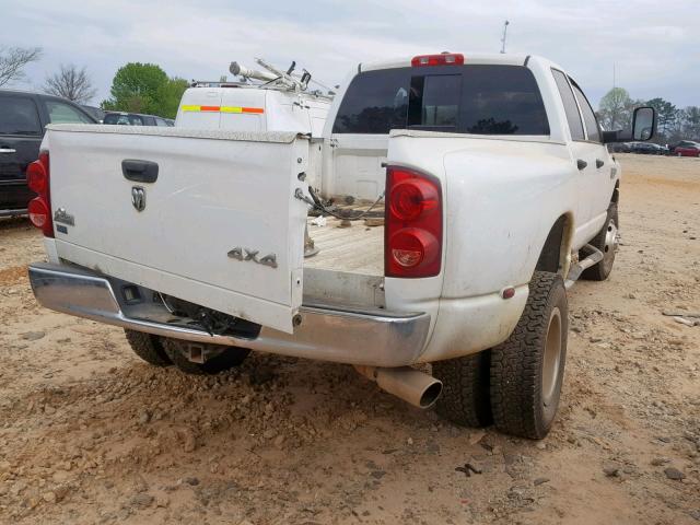 3D7MX48L09G548274 - 2009 DODGE RAM 3500 WHITE photo 4